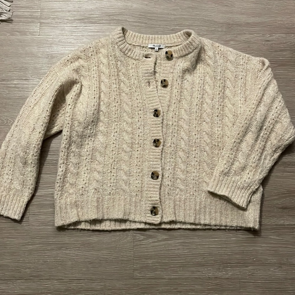 Madewell Cableknit Cardigan, L